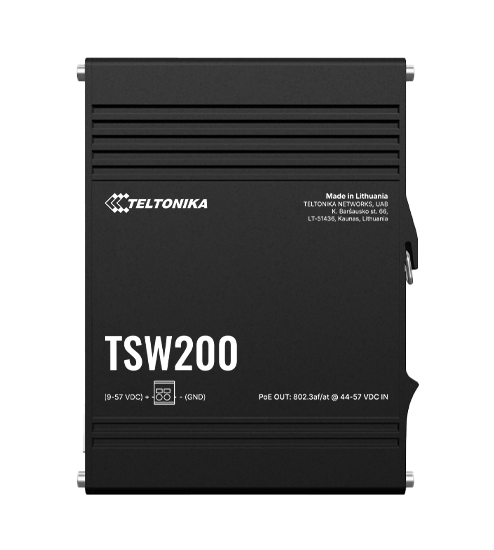 TSW200 – Priemyselný Poe+ Ethernetový prepínač