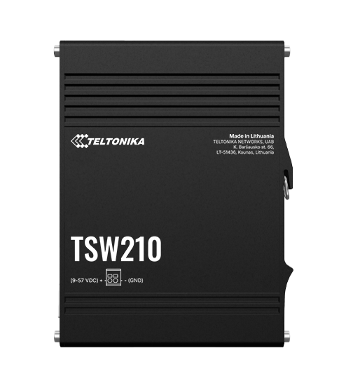 TSW210 – Priemyselný ethernetový prepínač