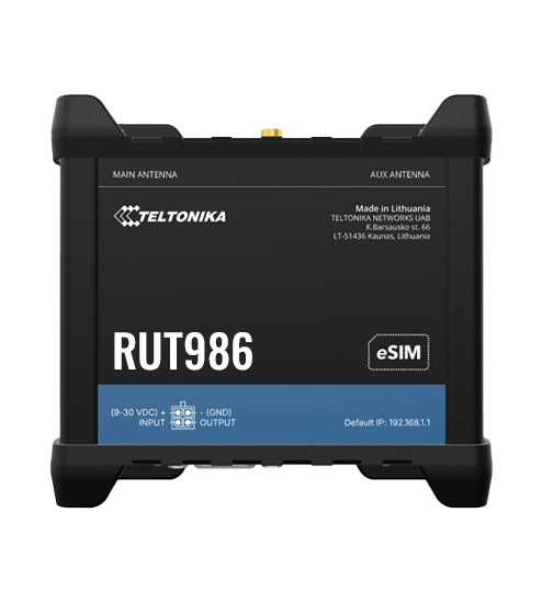 RUT986 – Priemyselný globálny Lte Cat 4 smerovač