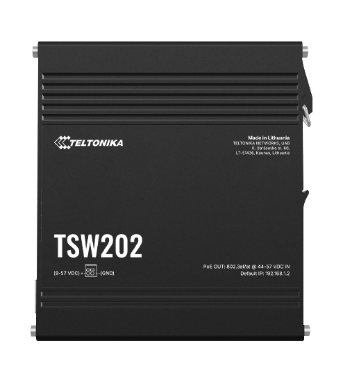 TSW202 – SPRAVOVANÝ PoE+ ETHERNETOVÝ PREPÍNAČ