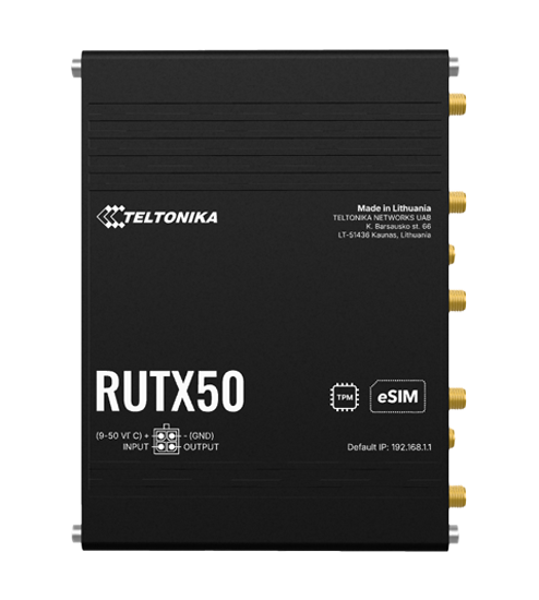 RUTX50 – Priemyselný 5G smerovač