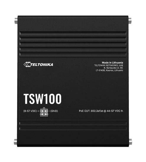 TSW100 – Priemyselný Poe+ Ethernetový prepínač