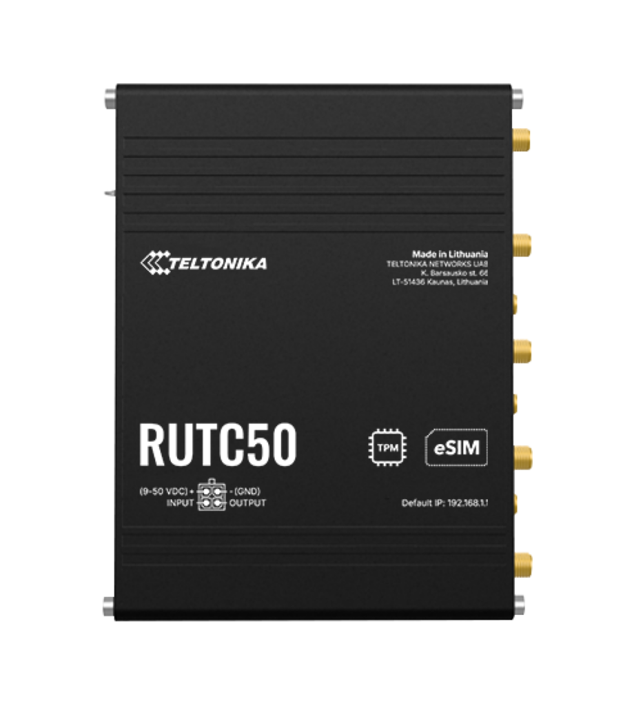 RUTC50 – 5G výkonová jednotka s Wi-Fi 6