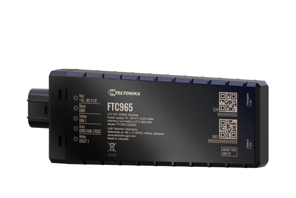FTC965 – Vodotesný 4G LTE Cat 1 GPS sledovač s pripojením Bluetooth®