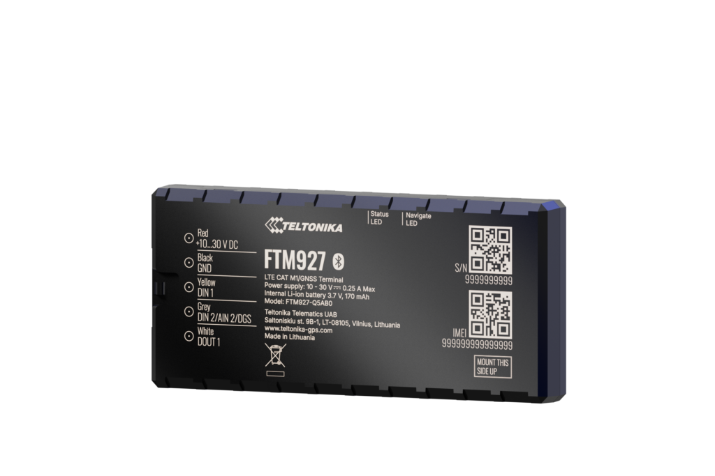 FTM927 – 4G LTE Cat M1 GPS sledovač s dead reckoning a Bluetooth® pripojením