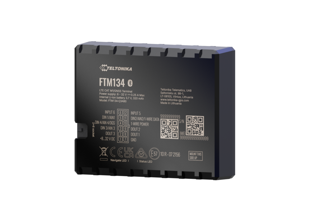 FTM134 – 4G LTE Cat M1 GPS sledovač vozidiel s flexibilnými vstupmi a 1-Wire