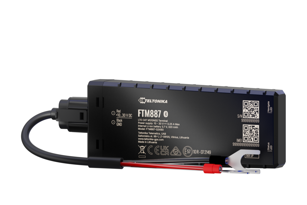 FTM887 – Vodotesný 4G LTE Cat M1 sledovač s batériou a mŕtvou navigáciou
