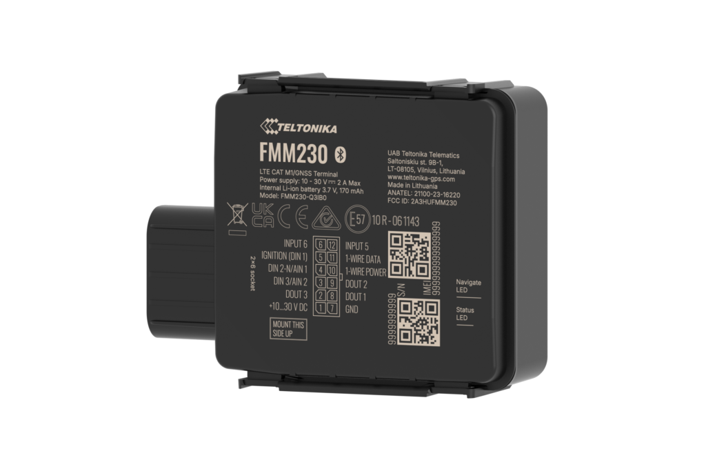 FMM230 – 4G LTE Cat M1 sledovač s vodotesným krytom IP67