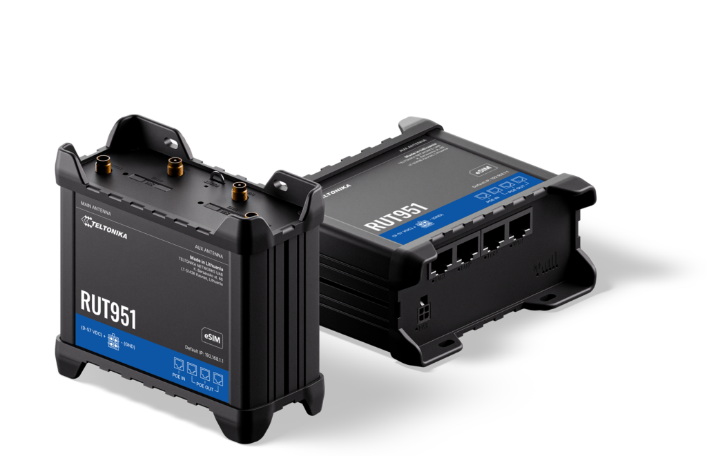 RUT951 POE+ – PRIEMYSELNÝ PoE+ CELULÁRNY ROUTER